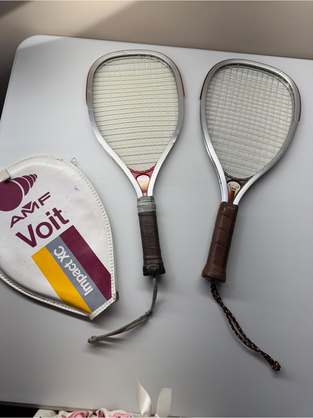 AMF Voit Vintage Tennis Rackets 4 1/8” 185 & 4” 9124